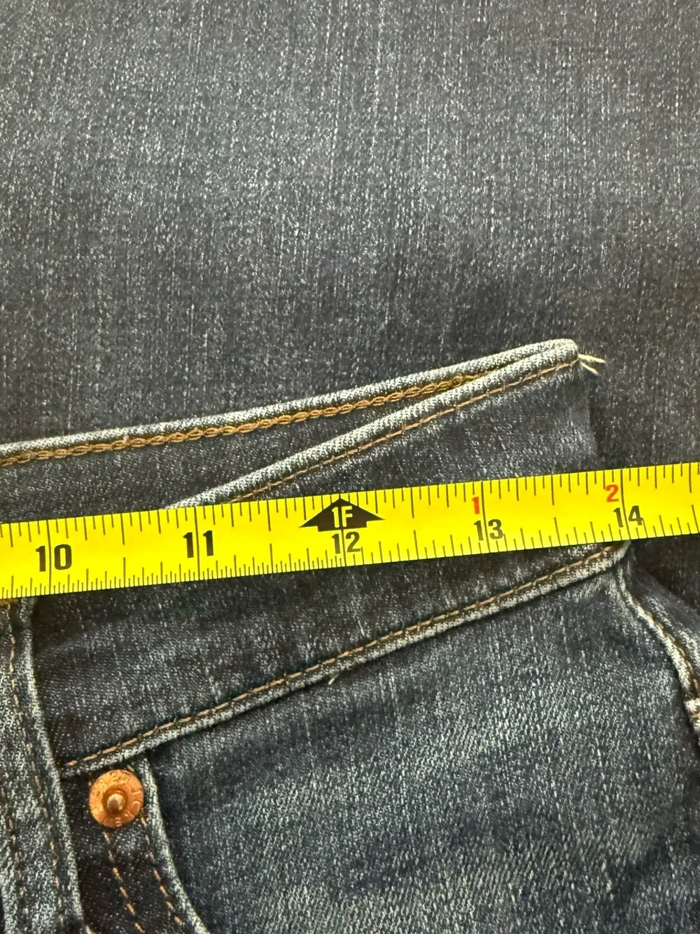 J. Crew Dark Indigo Crop Flare Jeans with Button Front
